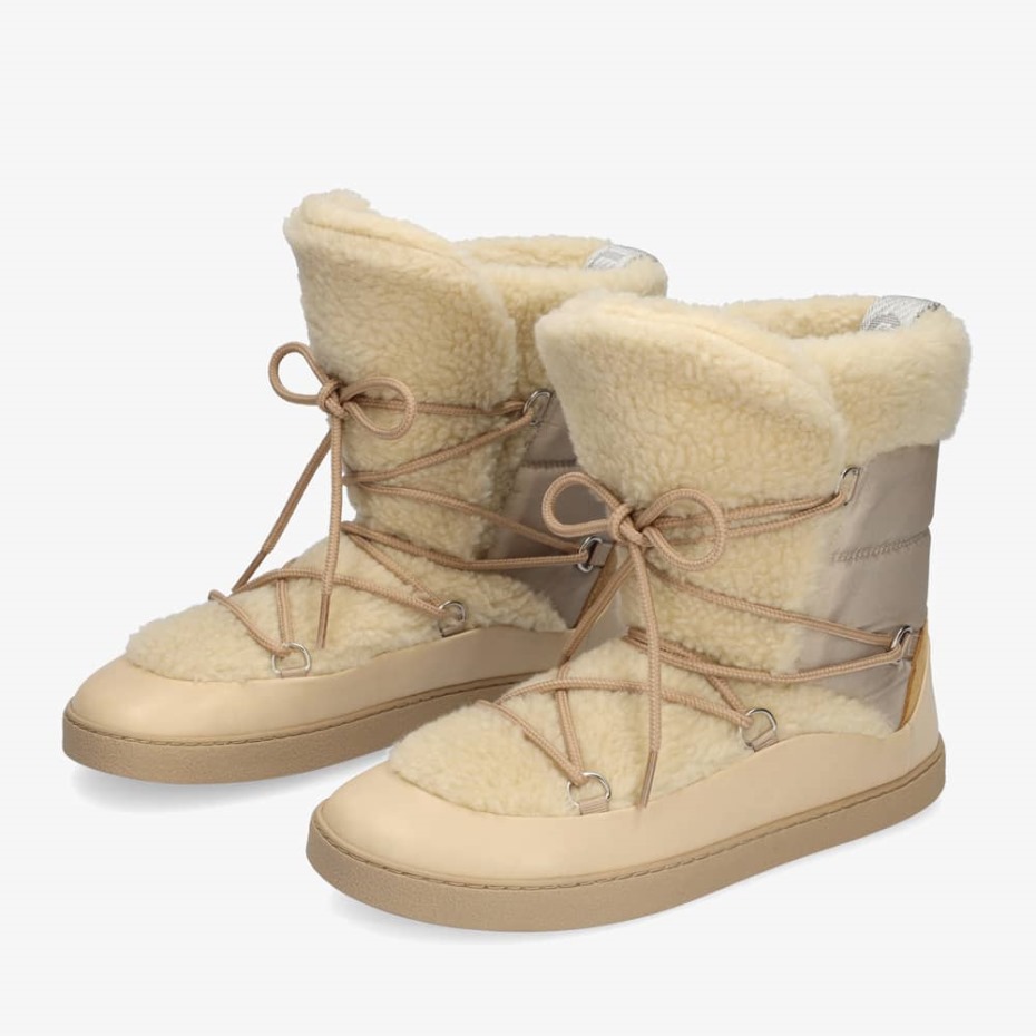 Beige Groundies España Helsinki Mujer