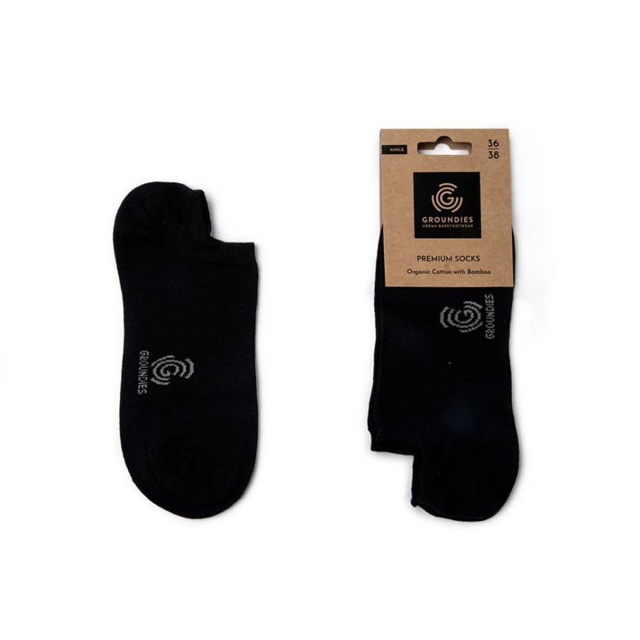 Calcetines Tobilleros Premium Negros Groundies España