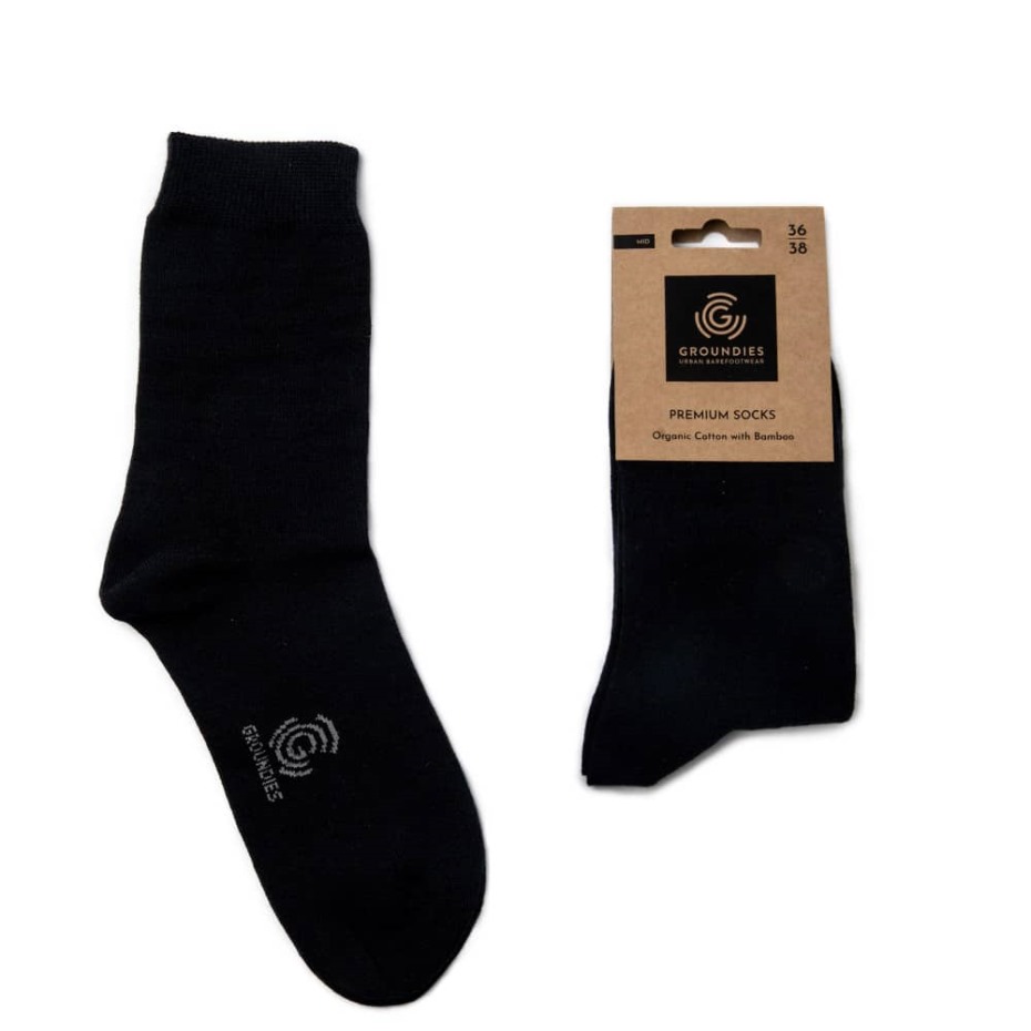 Calcetines Groundies España Premium Negros Mid